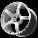 Advan TC4 18x9.5 +38 5-120 Racing White Metallic Wheel